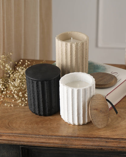 Jar Candle Ecomix Wax Fill With Wooden Lid - Vanilla Lavender, 6oz - view 4