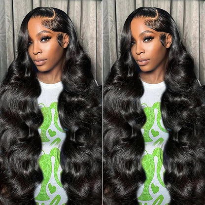 13x6 Lace Front Human Hair Wig Natural Color, Body Wave, Density - view 6