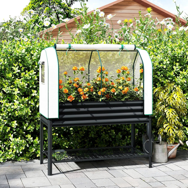 Raised Garden Bed With PE Greenhouse - view 4