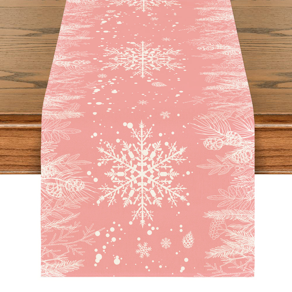 Table Runner Christmas Christmas Tree Snowflake Decoration - view 4