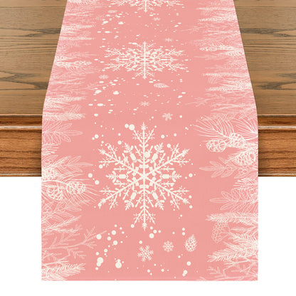 Table Runner Christmas Christmas Tree Snowflake Decoration - view 4