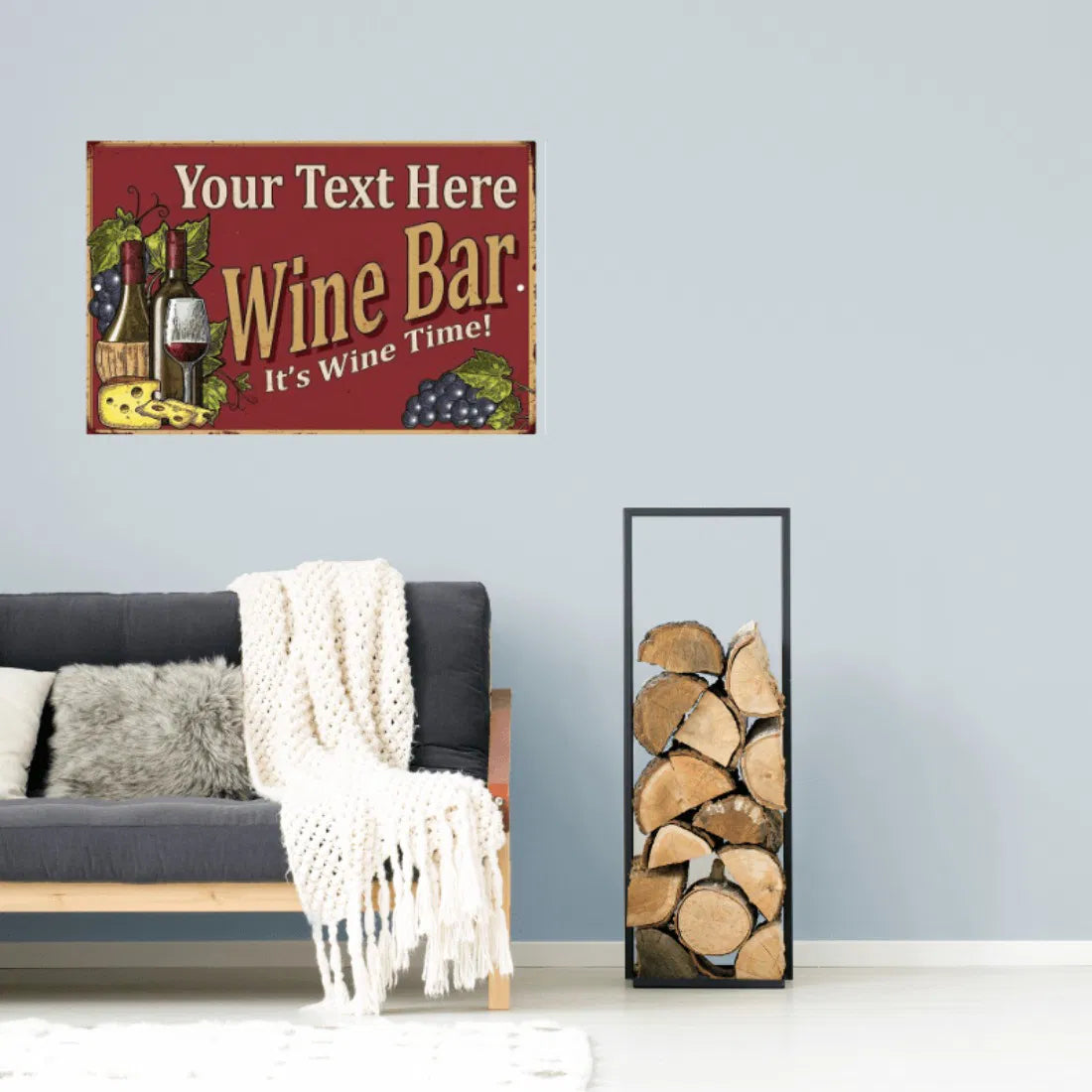 Personalized Vintage Metal Garden Sign Custom 8x12 Inch Outdoor Wall Decor No Battery Included - view 2