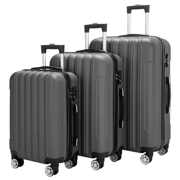 3-in-1 Multifunctional Large Capacity Traveling Storage Suitcase Luggage Set Dark Gray - view 4