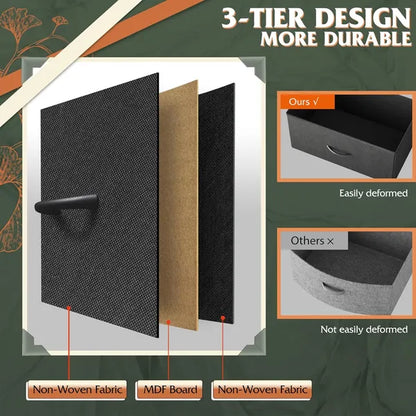 Tall Dresser For Bedroom With 12 Drawers, Dressers & Chests Of Drawers, Fabric Dresser For Closet, Living Room - view 2