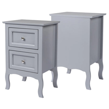 2pcs Country Style Two-Tier Night Tables Large Size Grace - view 4