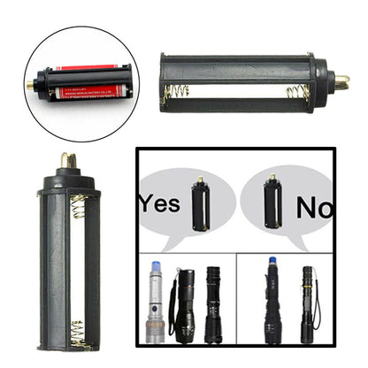 10pc 3 AAA Battery Holder Case Cylindrical Case Plastic For Flashlight Round Circular - view 2