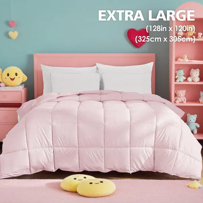 Pink Comforter Insert, Soft And Comfortable Against The Skin, Suitable For All Seasons, Machine Washable