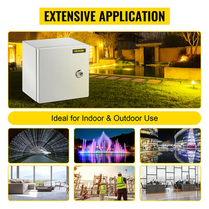 VEVOR NEMA Steel Enclosure, NEMA 4X Steel Electrical Box, IP66 Waterproof & Dustproof - view 4