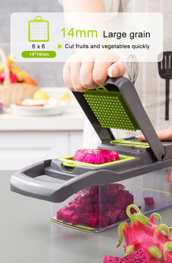 15-In-1 Vegetable Fruit Chopper Cutter Food Onion Veggie Dicer Slicer Kitchen - view 3