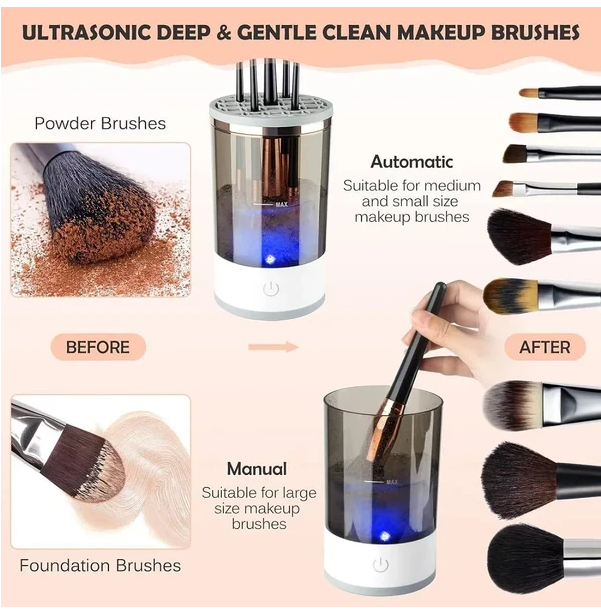 Automatic Brush Cleaner Electric Makeup Brush Cleaning Machine Fast Clean Dryer - view 5