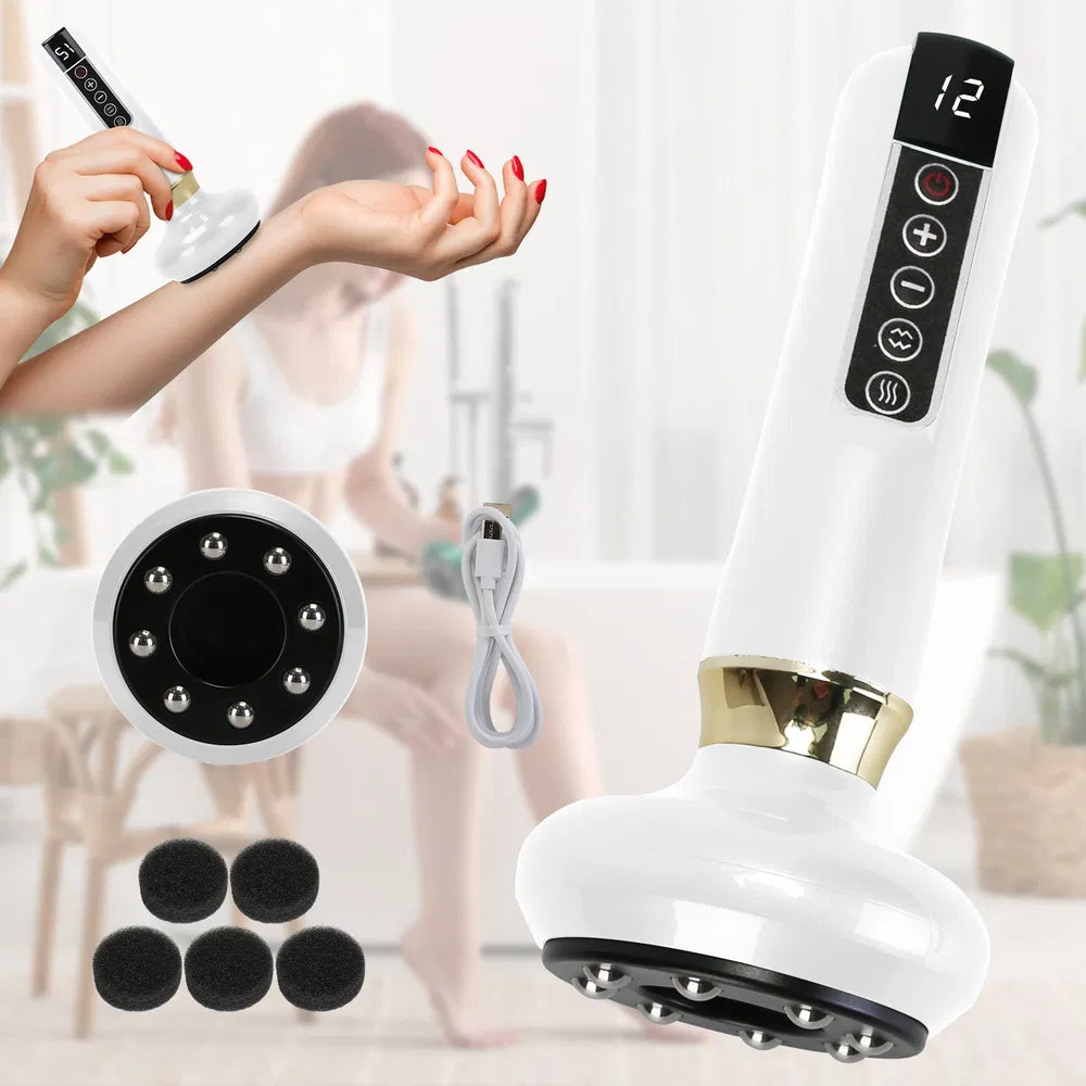 Anti Cellulite Massager Handheld Vacuum Suction Cupping Kit Beauty Tool With 12 Suction Mode 12 Heating 20Mins Auto-Off - view 6
