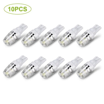 10PCS T10 LED Bulbs 194 LED Lights 12V 1W 5730 Xenon White Wedge Base LED Replacement Bulbs For License Plate Parking