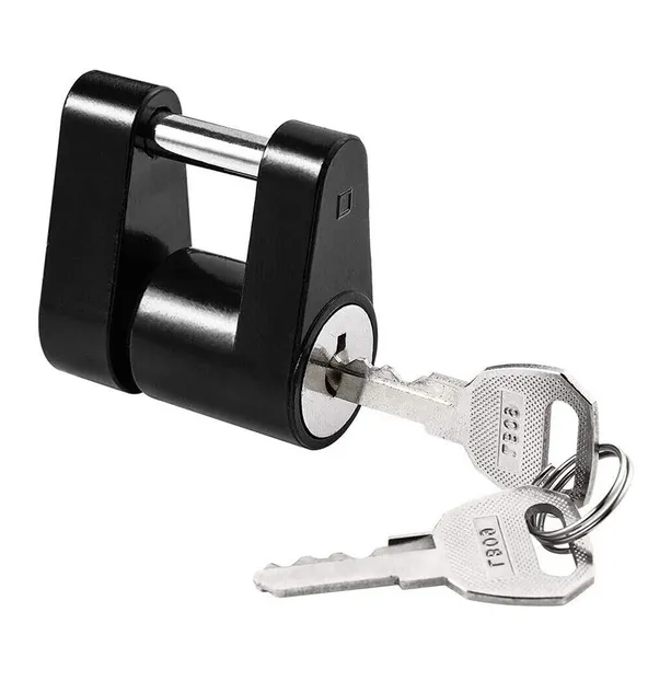 Trailer Hitch Coupler Lock Dia Span For Tow Boat RV Truck Car And 2 Keys - view 6