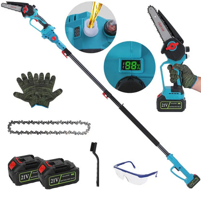 2-IN-1 Cordless Pole Saw And Mini Chainsaw With Extension Pole 21V Battery 6' Electric Brushless Pole Chainsaw - view 3