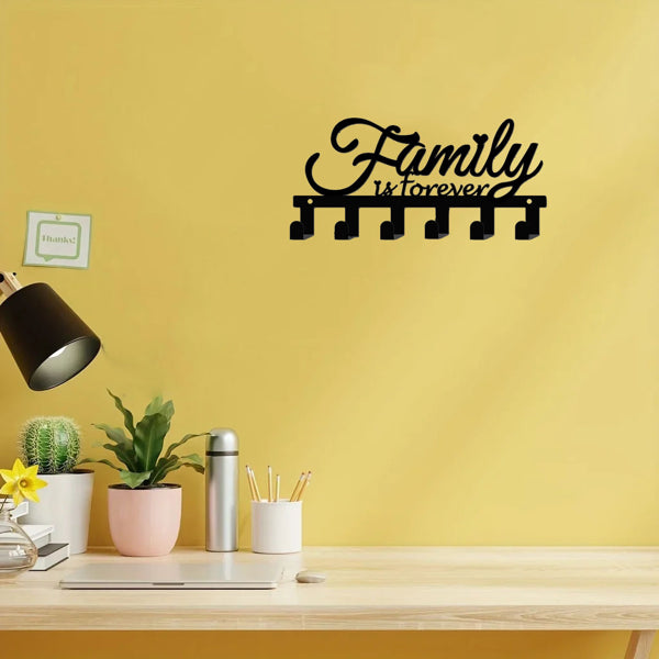 Modern Wall Mounted Key Holder with Shelf Entryway Organizer for Home Decor and Storage - view 2