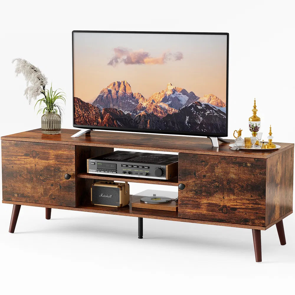 Panel TV Cabinet Can Store Black Cabinets, Suitable For Home Living Room Office TV Cabinet - view 4