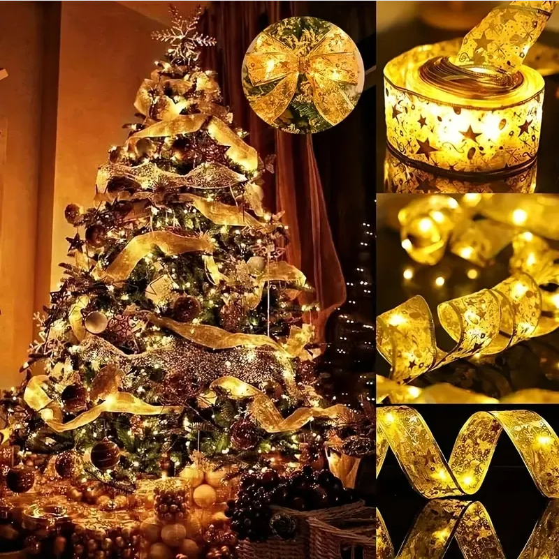 A Christmas Tree With 32 Feet Of Ribbon - view 7