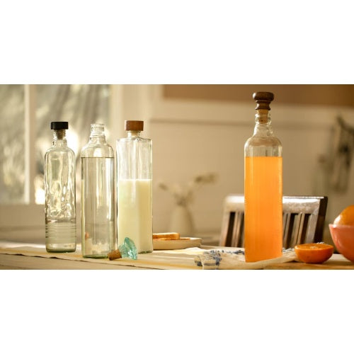 Drop Glass Water Bottle With Ceramic Stopper-750 ML - view 2