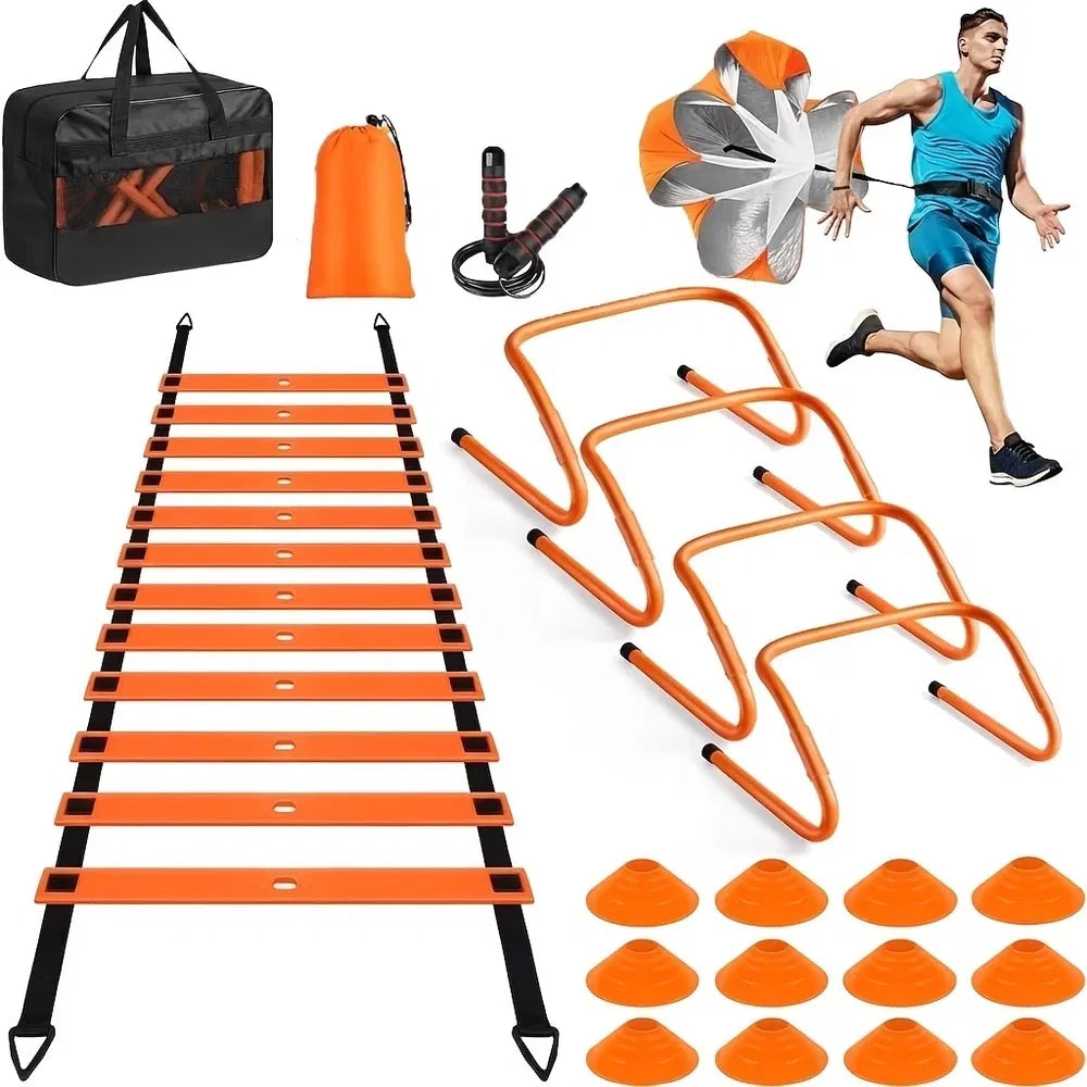 Professional Agility Ladder Training Set For Speed & Footwork - Adjustable Fitness Equipment With Carry Bag - view 8