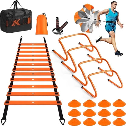 Professional Agility Ladder Training Set For Speed & Footwork - Adjustable Fitness Equipment With Carry Bag - view 8