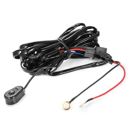 LED Light Bar Wiring Harness Kit 280W 12V 40A Power Relay Fuse On Off Switch 10ft Length Universal Fitment Light Bar