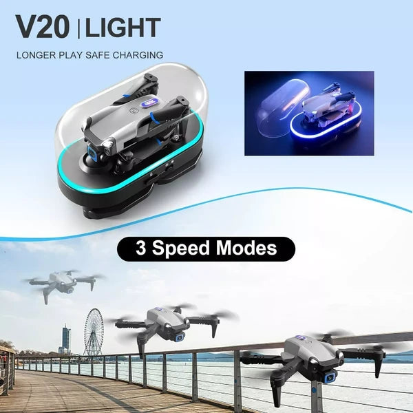 4DRC V20 RC Drone WIFI FPV 6K HD Dual Camera Gesture Photo Quadcopter 2 Battery,Suitable For Beginners. - view 5
