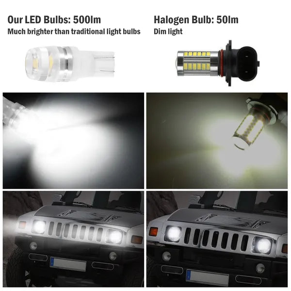 20Pcs LED Car Light Bulbs T10 2323SMD 6500K White Auto Lamps Replacement For Dome Map Door Trunk Signal License Plate - view 3