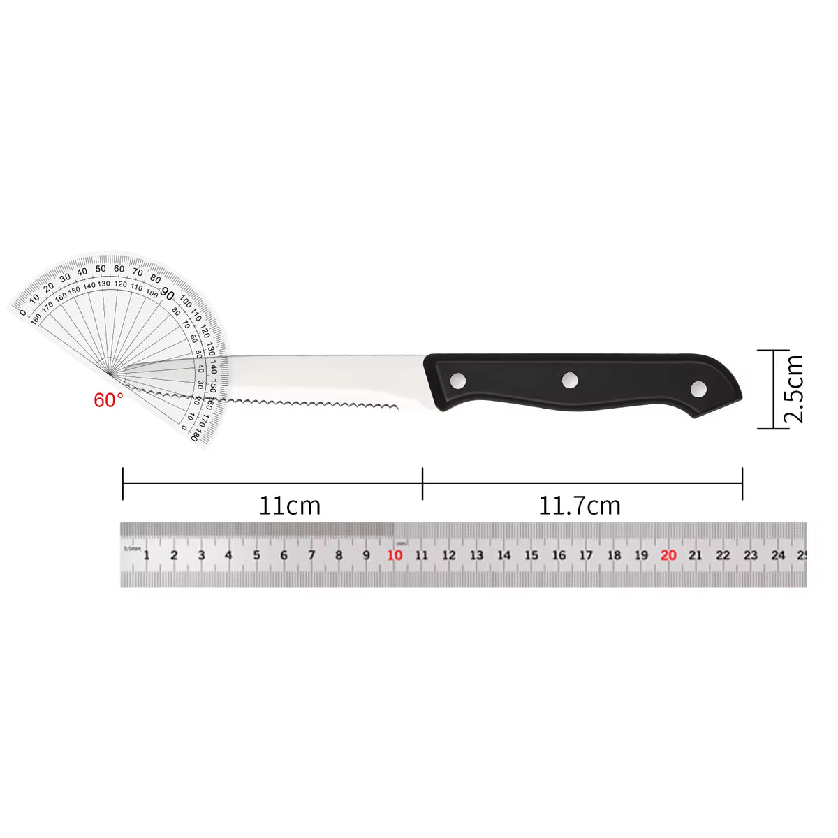 12-piece Kitchen Knife And Accessory Set With High-carbon Stainless Steel Blades, Including Meat And Steak Knives - view 3