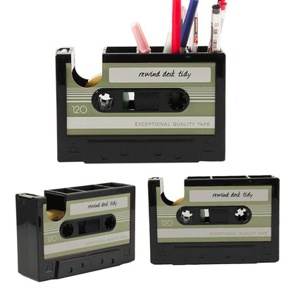 Cassette Tape Dispenser Pen Holder Vase Pencil Pot - view 3