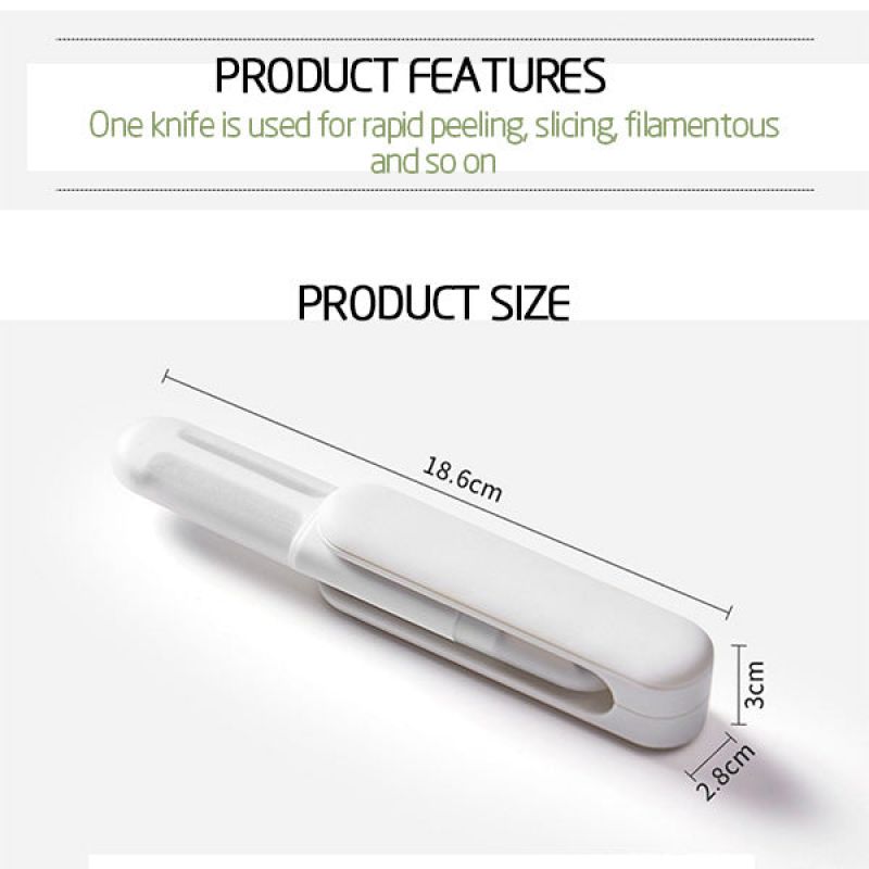 3 In 1 Multifunctional Rotary Paring Knife 360 Rotating Stainless Steel Peeler And Grater Kitchen Gadgets - view 3
