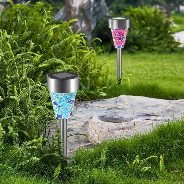 6Packs Solar Garden Lights Outdoor Solar Pathway Lights IP44 Water-resistant Landscape Lights 8Hrs Lawn Lamps For Yard - view 8