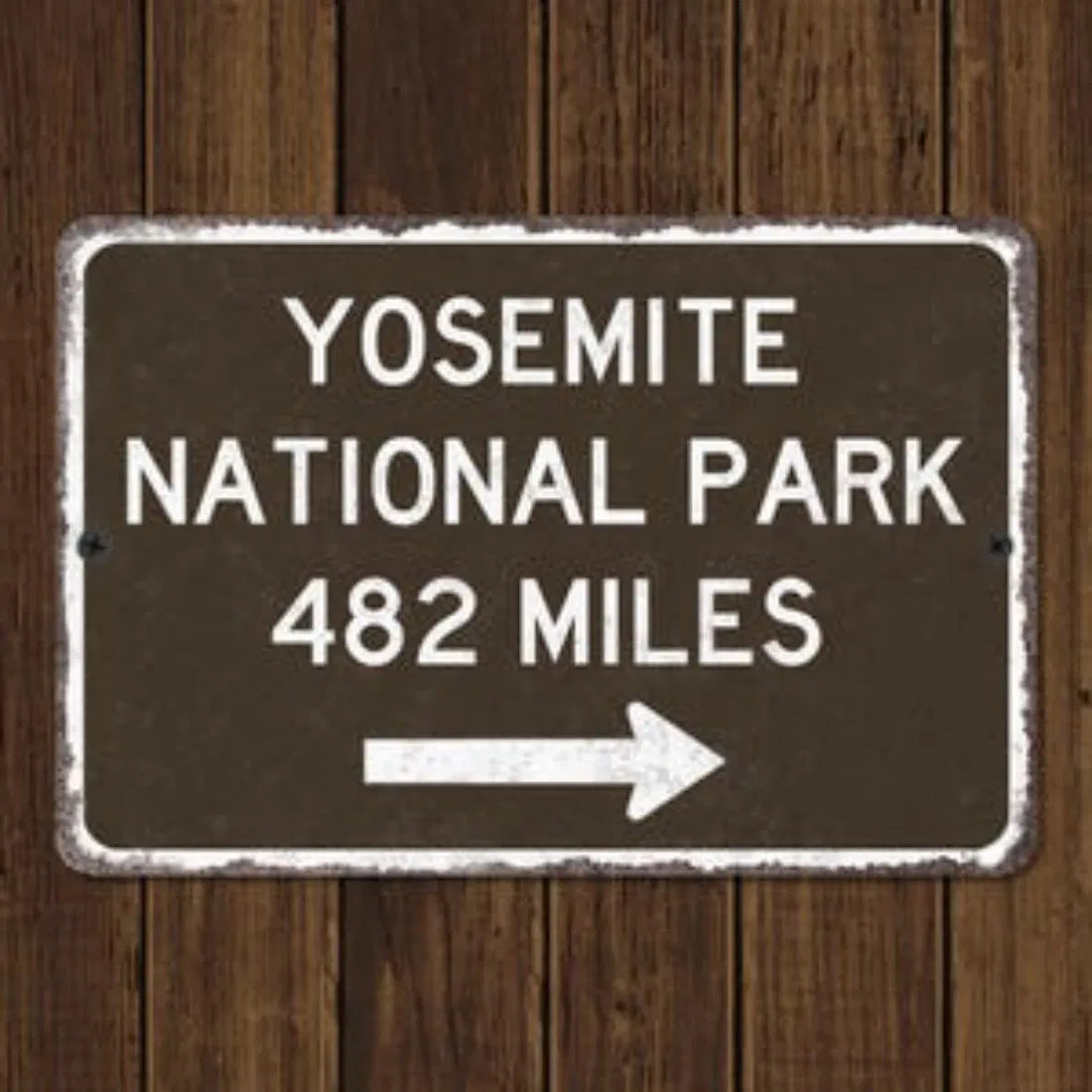 Yosemite National Park Customized Distance Sign Personalized Souvenir Metal Vintage Road Sign Replica Wall Decor - view 7