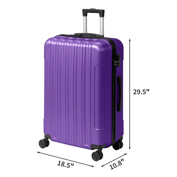 Three-in-one Textured Frosted Case Shell, Non-TSA Customs Lock, 28-inch Detachable Wheels, ABS Trolley Case, 20in, 24in - view 5