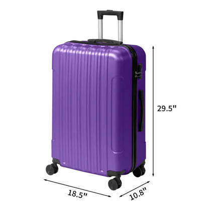 Three-in-one Textured Frosted Case Shell, Non-TSA Customs Lock, 28-inch Detachable Wheels, ABS Trolley Case, 20in, 24in - view 5