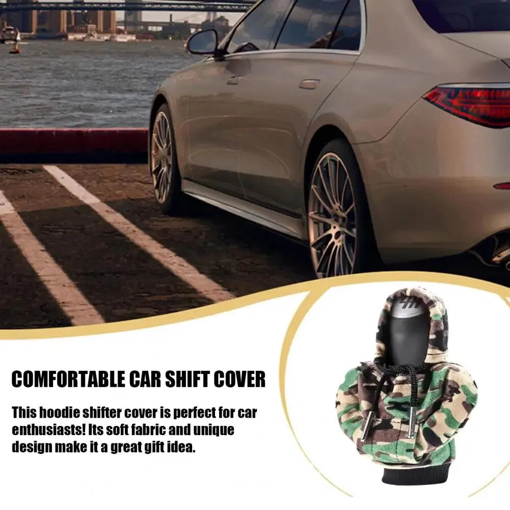 Car Gear Shift Cover Mini Hoodie Gear Shift Cover for Car Shifter Interior Trim - view 5