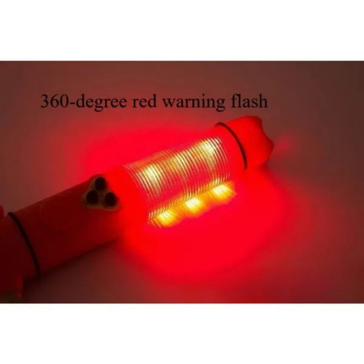 Red Multi-functional Car Safety Hammer With Flashlight - view 3
