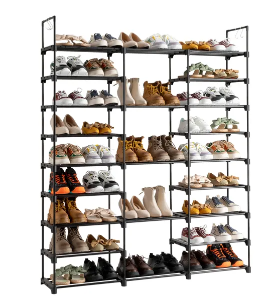 9 Tiers Shoe Rack Storage Organizer Shoe Shelf Organizer For Entryway Holds 50-55 Pairs Shoe - view 4