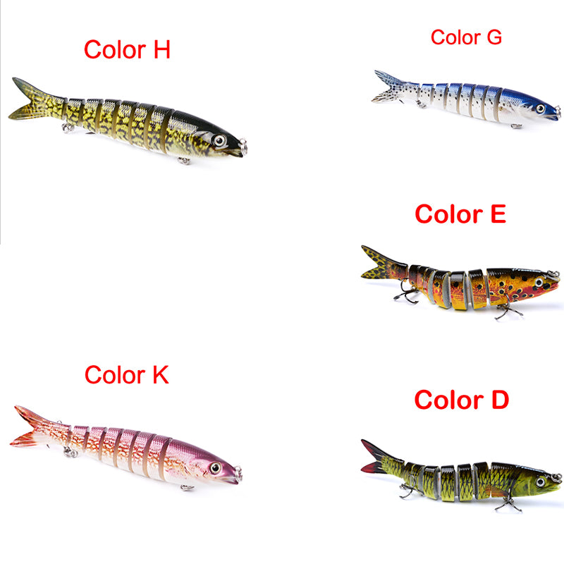 Pike Fishing Lures Artificial Multi Jointed Sections Hard Bait Trolling Pike Carp Fishing Tools - view 5