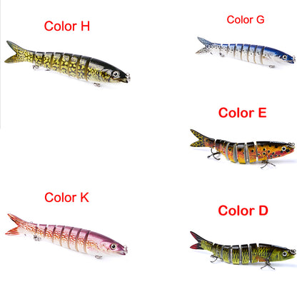 Pike Fishing Lures Artificial Multi Jointed Sections Hard Bait Trolling Pike Carp Fishing Tools - view 5