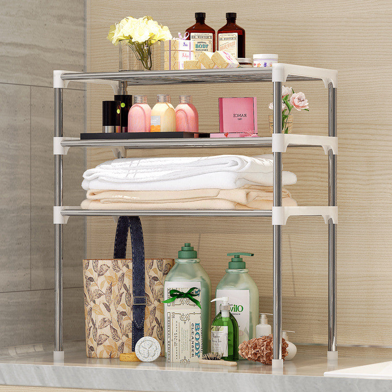 Microwave Shelf Rack Kitchen Shelf Spice Organizer Kitchen Storage Rack Bathroom Organizer Shelf Book Shoes Shelve - view 3