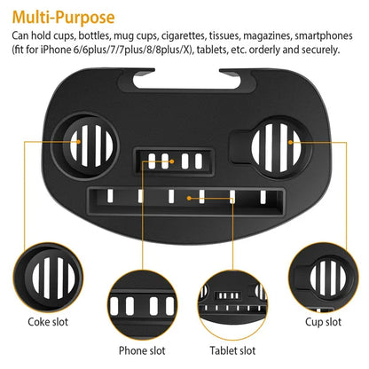 Zero Gravity Chair Cup Holder Clip On Side Tray W Beverage Can Mobile Devices Slots - view 5