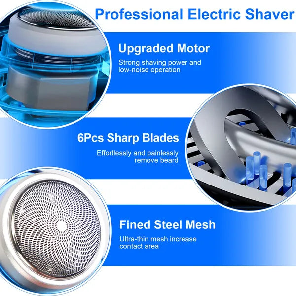 Portable Electric Shaver With LED Digital Display Type-C Rechargeable Electric Razor For Men Electric Beard Trimmer - view 4
