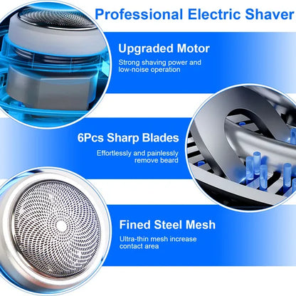 Portable Electric Shaver With LED Digital Display Type-C Rechargeable Electric Razor For Men Electric Beard Trimmer - view 4