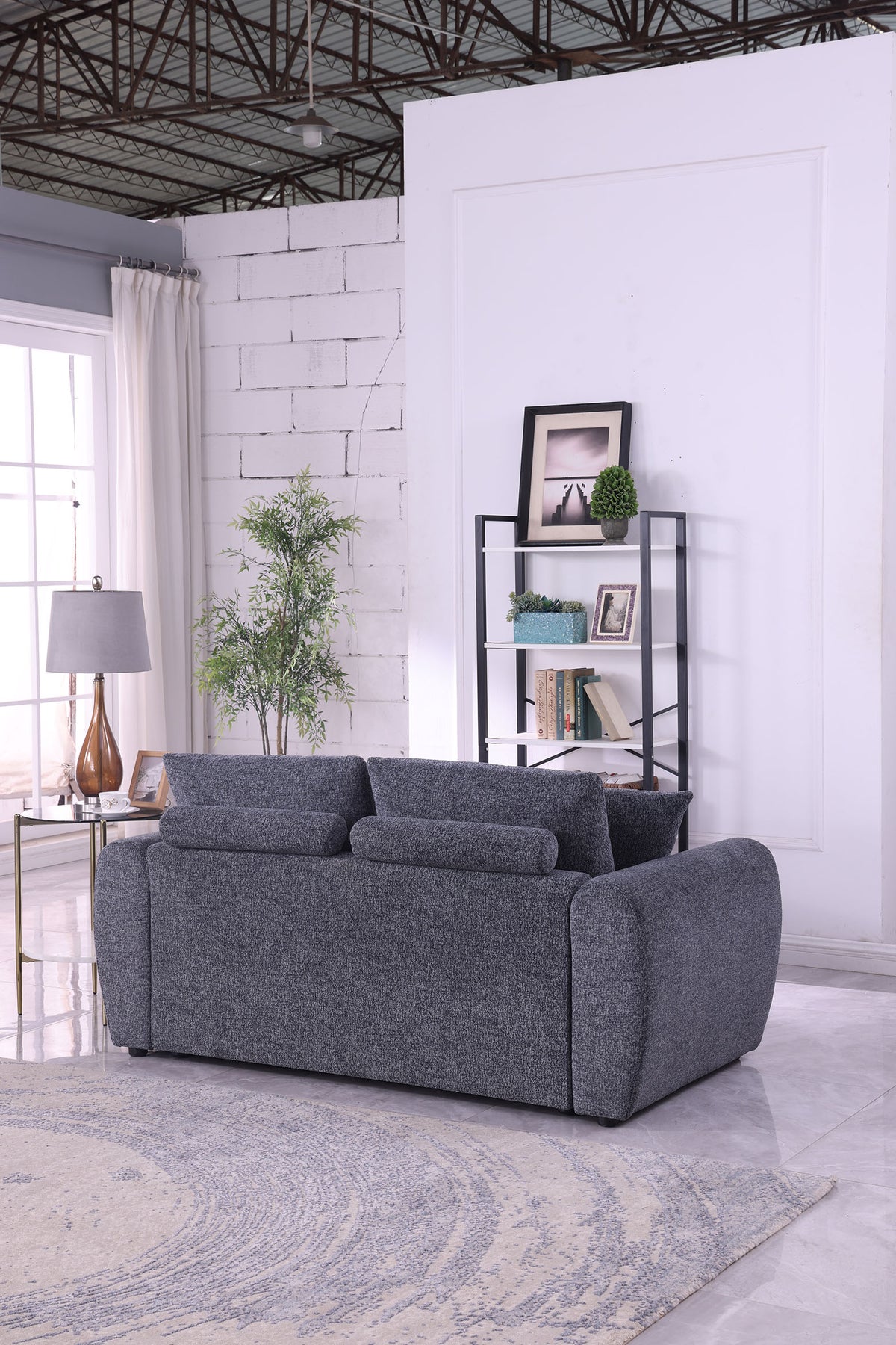 Modern Minimalist Comfortable Compressed GREY Sofa - view 7