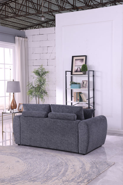 Modern Minimalist Comfortable Compressed GREY Sofa - view 7