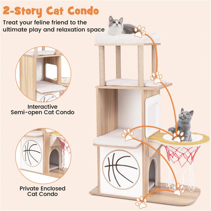 47 Inches Wooden Cat Condo - view 8