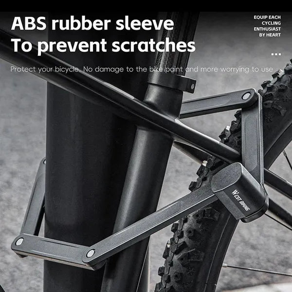 Bicycle Folding Lock 2 Keys 87cm High Security Alloy Steel Lock For MTB Road Bike E-Bike Anti-Theft Foldable Lock - view 2