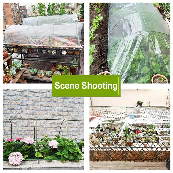 12PC 4ft*0.31inch Small Greenhouse Plastic Elbows, Garden Arch Support Accessories - view 2
