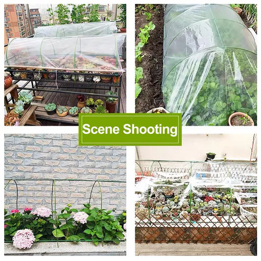 12PC 4ft*0.31inch Small Greenhouse Plastic Elbows, Garden Arch Support Accessories - view 2