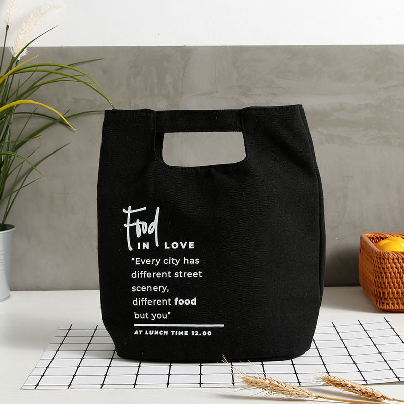 Canvas Lunch Box Bag Lunch Tote - view 3